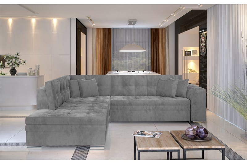 Moclino Hörnbäddsoffa - Grå - Möbler - Vardagsrum - Soffor - Divansoffa & schäslong