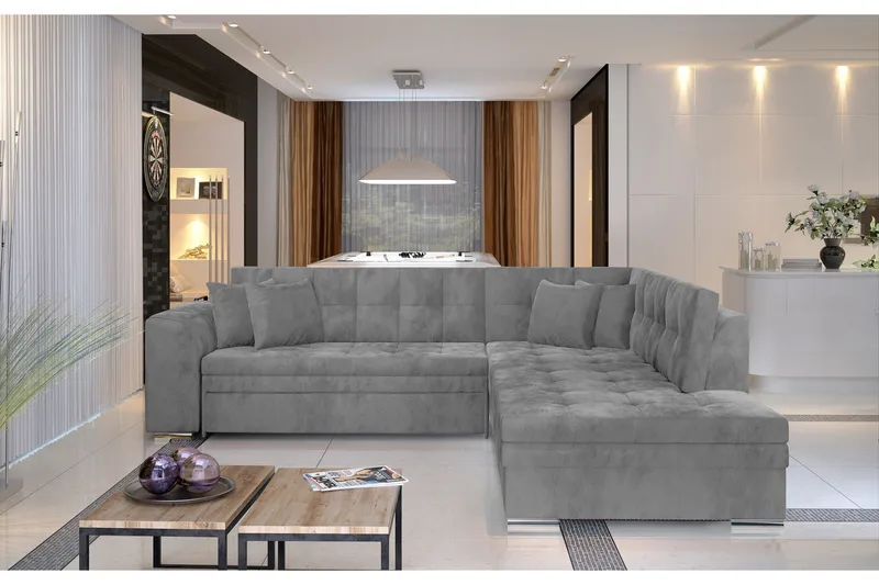 Moclino Hörnbäddsoffa - Grön - Möbler - Vardagsrum - Soffor - Divansoffa & schäslong