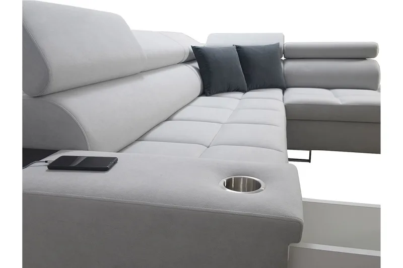 Morenia 3-sits Bäddsoffa Universal - Ljusgrå - Möbler - Vardagsrum - Bäddsoffor - Hörnbäddsoffa