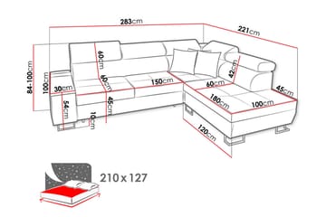 Morenia 3-sits Bäddsoffa Universal - Ljusgrå - Möbler - Vardagsrum - B äddsoffor