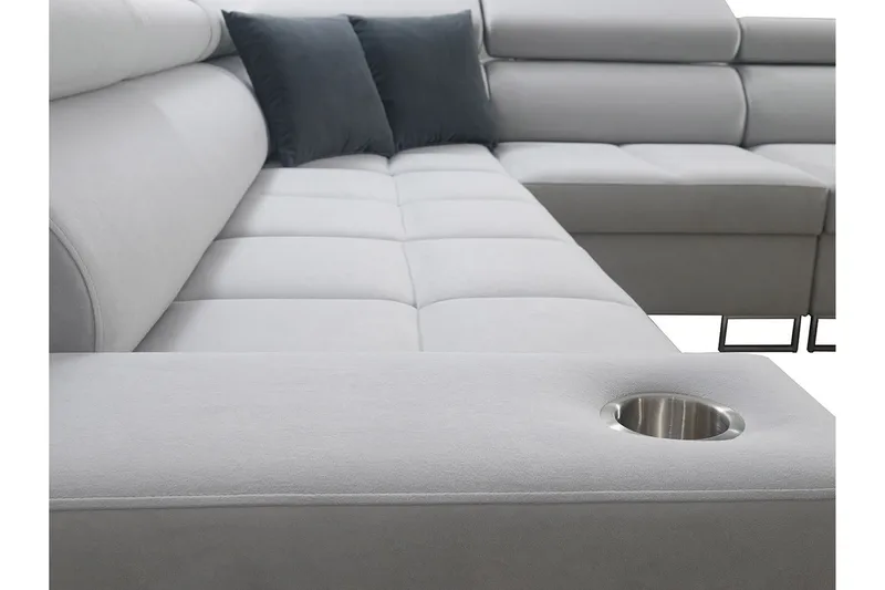 Morenia 3-sits Hörnbäddsoffa Höger - Ljusgrå - Möbler - Vardagsrum - Bäddsoffor - Hörnbäddsoffa