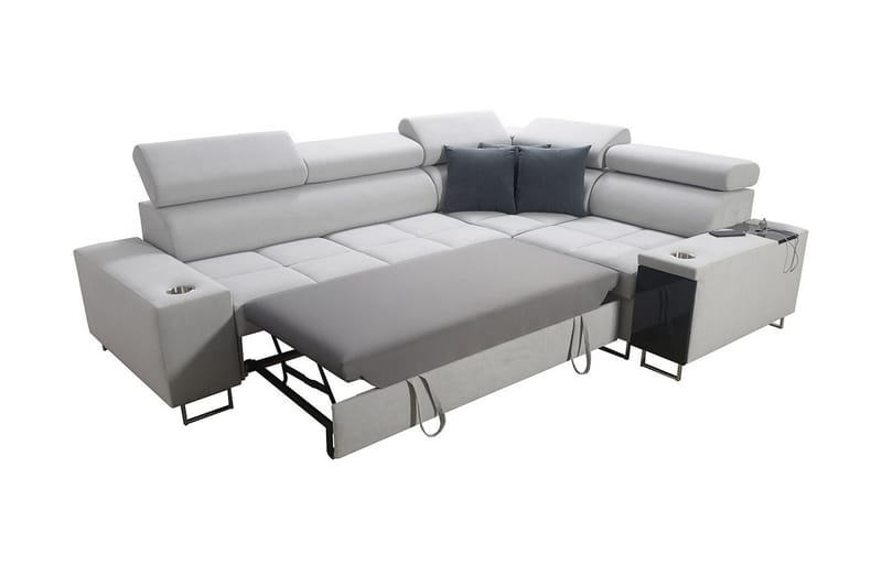 Morenia 3-sits Hörnbäddsoffa Universal - Ljusgrå - Möbler - Vardagsrum - Bäddsoffor - Hörnbäddsoffa
