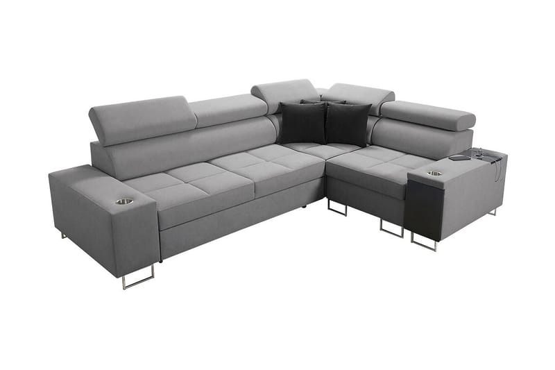 Morenia 3-sits Hörnbäddsoffa Universal - Ljusgrå - Möbler - Vardagsrum - Bäddsoffor - Hörnbäddsoffa