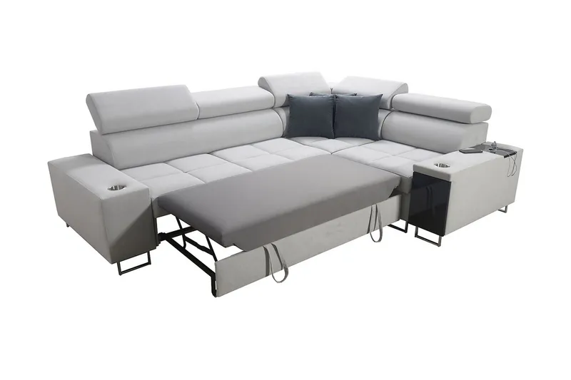 Morenia 3-sits Hörnbäddsoffa Universal - Vit - Möbler - Vardagsrum - Bäddsoffor - Hörnbäddsoffa