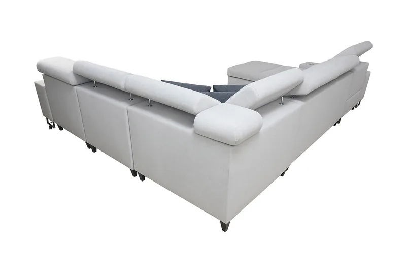 Morenia 4-sits Bäddsoffa Vänster - Vit - Möbler - Vardagsrum - Bäddsoffor - Hörnbäddsoffa