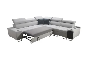 Morenia 4-sits Hörnbäddsoffa Höger - Ljusgrå - Möbler - Vardagsrum - Bäddsoffor - Hörnbäddsoffa