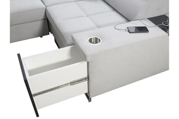 Morenia 4-sits Hörnbäddsoffa Höger - Vit - Möbler - Vardagsrum - Bäddsoffor - Hörnbäddsoffa