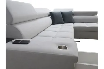 Morenia 4-sits Hörnbäddsoffa Höger - Vit - Möbler - Vardagsrum - Bäddsoffor