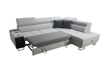 Morenia 4-sits Hörnbäddsoffa Höger - Vit - Möbler - Vardagsrum - Bäddsoffor