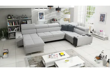 Morenia 4-sits Hörnbäddsoffa Vänster - Vit - Möbler - Vardagsrum - Bäddsoffor - Hörnbäddsoffa