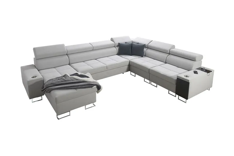 Morenia 4-sits Hörnbäddsoffa Vänster - Vit - Möbler - Vardagsrum - Bäddsoffor - Hörnbäddsoffa