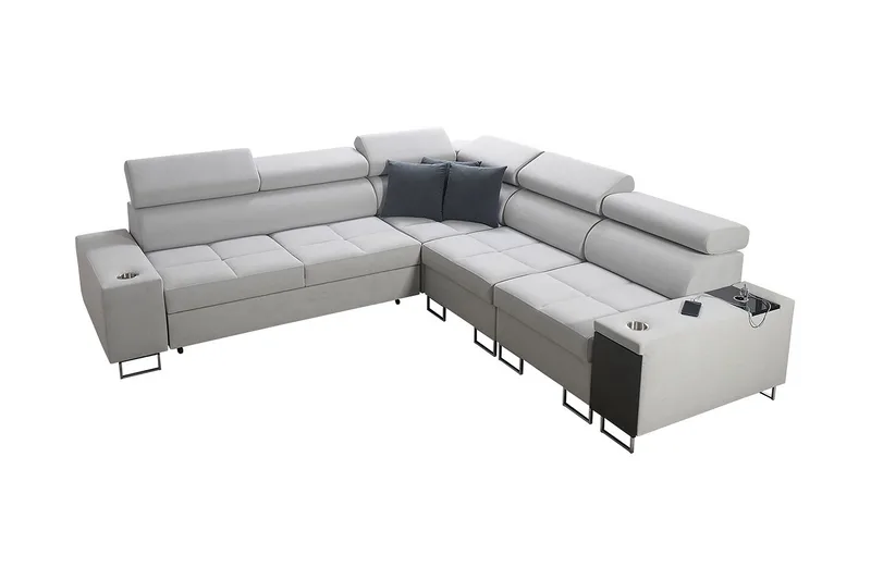 Morenia Hörnbäddsoffa Vänster - Vit - Möbler - Vardagsrum - Bäddsoffor - Hörnbäddsoffa