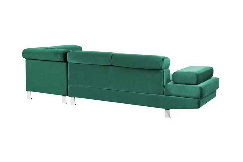 Norreia 5-sits Hörnbäddsoffa Vänster - Sammet/Grön - Möbler - Vardagsrum - Bäddsoffor - Hörnbäddsoffa