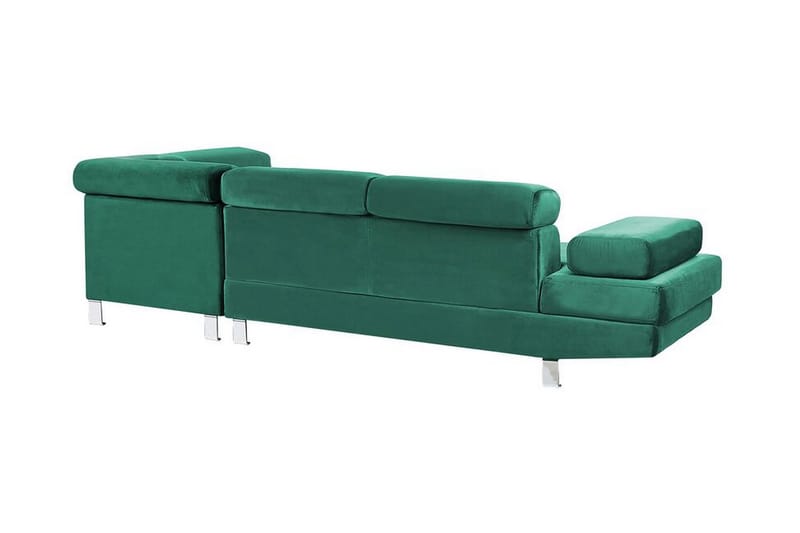 Norreia 5-sits Hörnbäddsoffa Vänster - Sammet/Grön - Möbler - Vardagsrum - Bäddsoffor - Hörnbäddsoffa