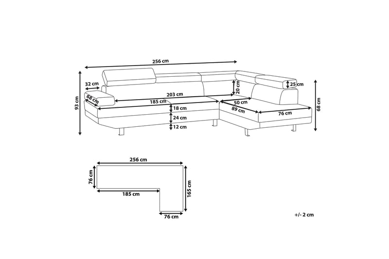 Norreia 5-sits Hörnbäddsoffa Vänster - Sammet/Grön - Möbler - Vardagsrum - Bäddsoffor - Hörnbäddsoffa
