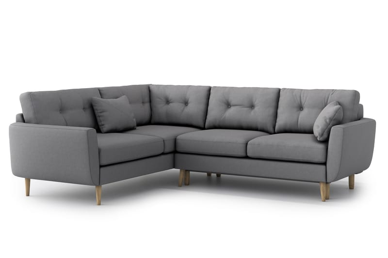 OSLO Bäddsoffa med Divan Grå - Möbler - Vardagsrum - Bäddsoffor - Hörnbäddsoffa