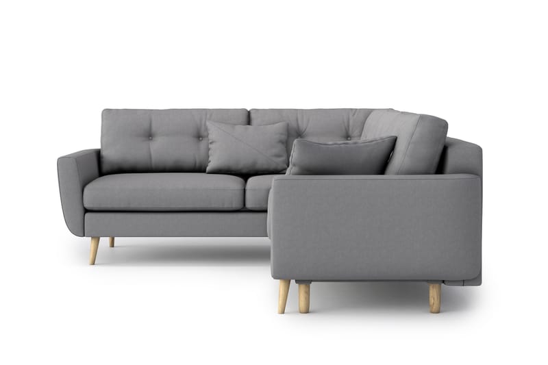 OSLO Bäddsoffa med Divan Grå - Möbler - Vardagsrum - Bäddsoffor - Hörnbäddsoffa