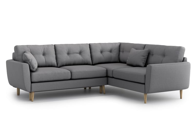OSLO Bäddsoffa med Divan Grå - Möbler - Vardagsrum - Bäddsoffor - Hörnbäddsoffa