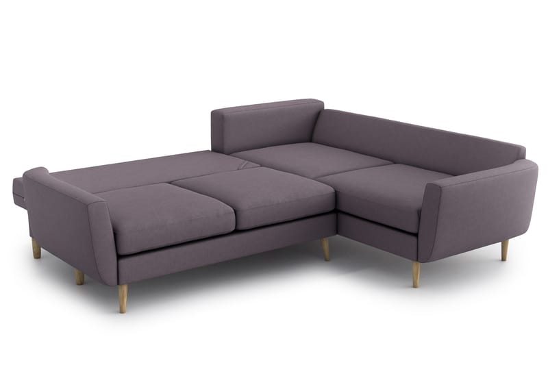 OSLO Bäddsoffa med Divan Lila - Möbler - Vardagsrum - Bäddsoffor - Hörnbäddsoffa