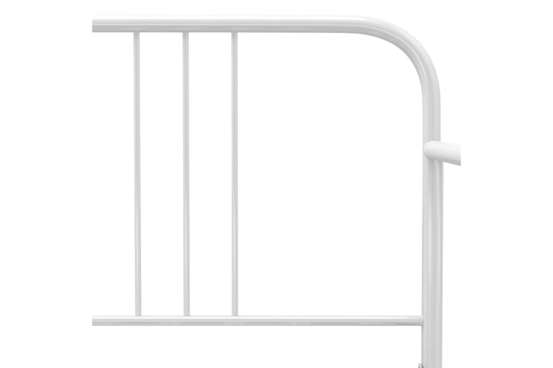 Sängram bäddsoffa vit metall 90x200 cm - Vit - Möbler - Vardagsrum - Bäddsoffor - Hörnbäddsoffa