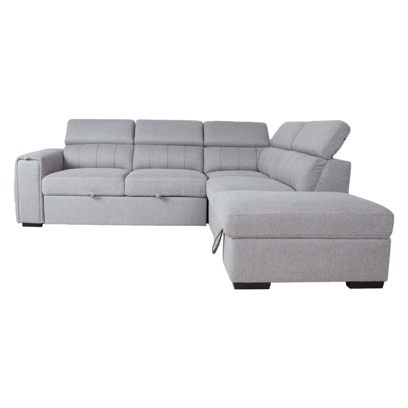 Hörnbäddsoffa Selmar Höger - Grå - Möbler - Vardagsrum - Bäddsoffor - Hörnbäddsoffa