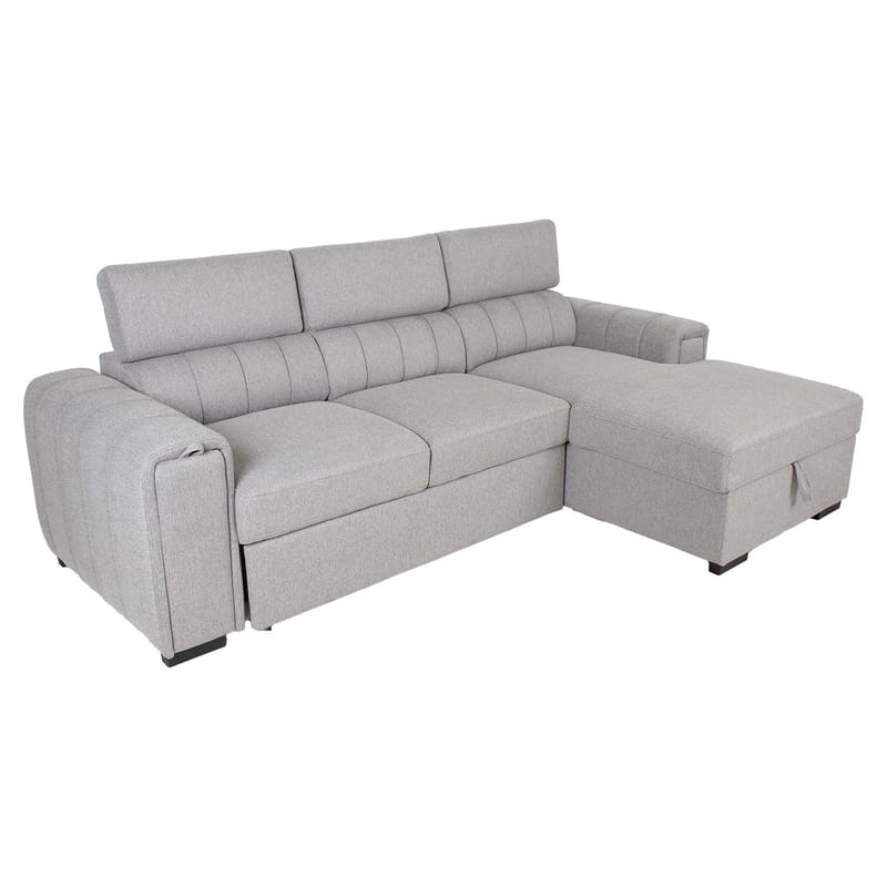 Hörnbäddsoffa Selmar Höger - Grå - Möbler - Vardagsrum - Bäddsoffor - Hörnbäddsoffa