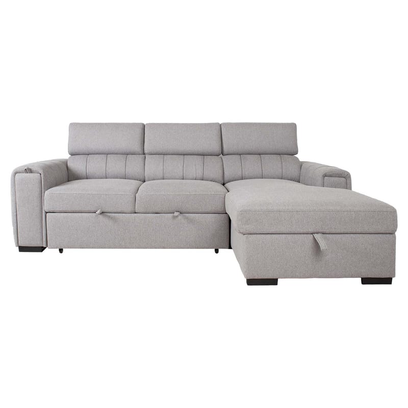 Hörnbäddsoffa Selmar Höger - Grå - Möbler - Vardagsrum - Bäddsoffor - Hörnbäddsoffa