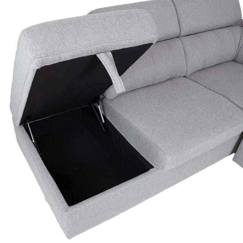 Hörnbäddsoffa Selmar Vänster - Grå - Möbler - Vardagsrum - Bäddsoffor - Hörnbäddsoffa