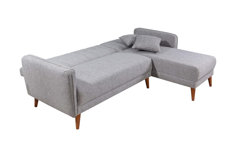 SHIELA Hörnbäddsoffa Grå - Möbler - Vardagsrum - Bäddsoffor - Hörnbäddsoffa
