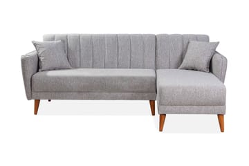 SHIELA Hörnbäddsoffa Grå