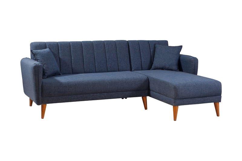 SHIELA Hörnbäddsoffa Mörkblå - Möbler - Vardagsrum - Bäddsoffor - Hörnbäddsoffa