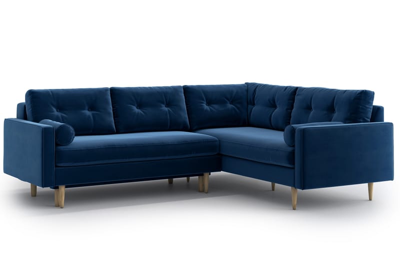 SHILOH Bäddsoffa med Divan Blå - Möbler - Vardagsrum - Bäddsoffor - Hörnbäddsoffa
