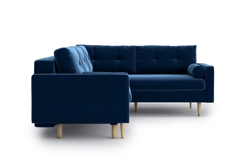 SHILOH Bäddsoffa med Divan Blå - Möbler - Vardagsrum - Bäddsoffor - Hörnbäddsoffa