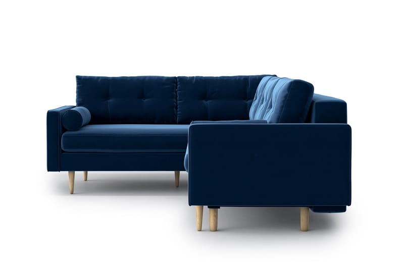 SHILOH Bäddsoffa med Divan Blå - Möbler - Vardagsrum - Bäddsoffor - Hörnbäddsoffa