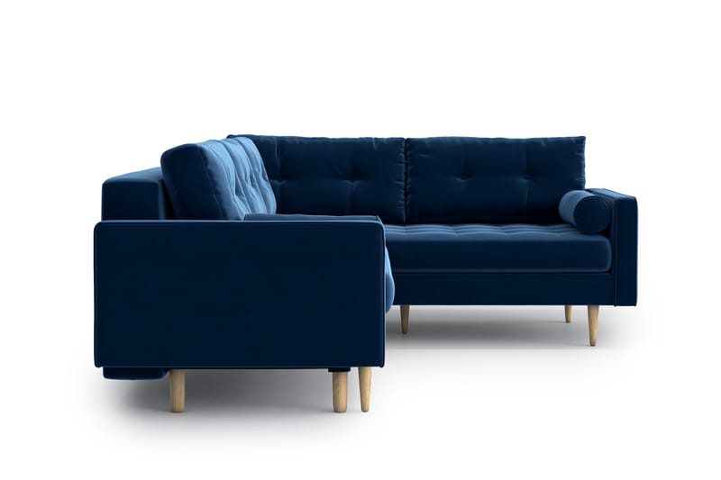 SHILOH Bäddsoffa med Divan Blå - Möbler - Vardagsrum - Bäddsoffor - Hörnbäddsoffa