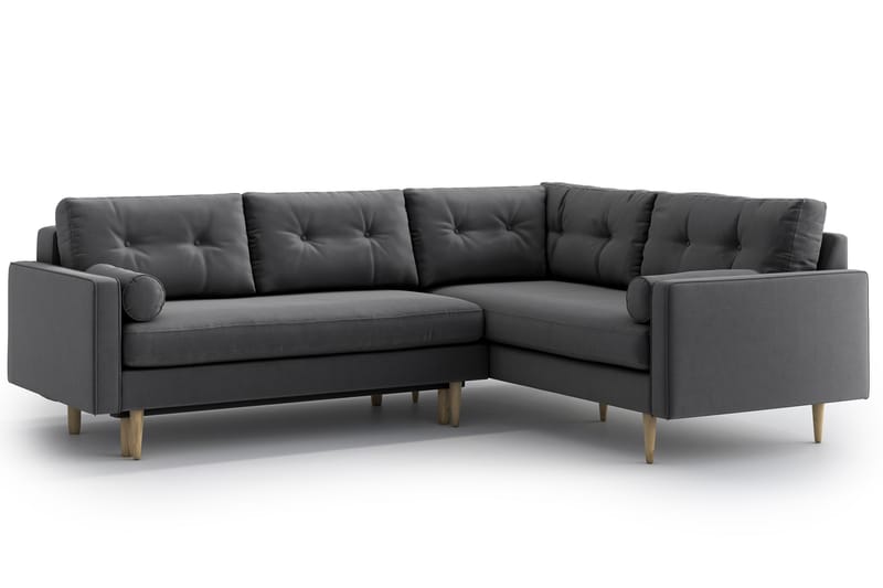 SHILOH Bäddsoffa med Divan Grå - Möbler - Vardagsrum - Bäddsoffor - Hörnbäddsoffa