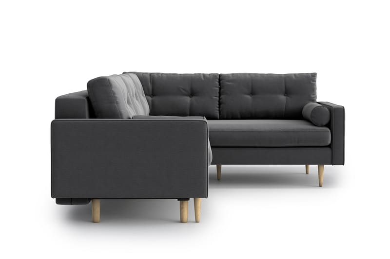SHILOH Bäddsoffa med Divan Grå - Möbler - Vardagsrum - Bäddsoffor - Hörnbäddsoffa
