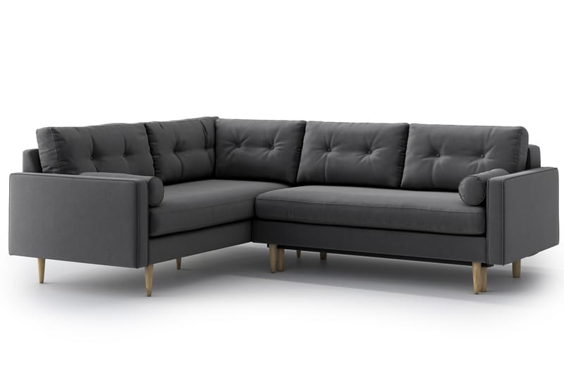 SHILOH Bäddsoffa med Divan Grå - Möbler - Vardagsrum - Bäddsoffor - Hörnbäddsoffa