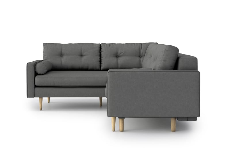 SHILOH Bäddsoffa med Divan Grå - Möbler - Vardagsrum - Bäddsoffor - Hörnbäddsoffa
