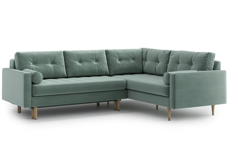 SHILOH Bäddsoffa med Divan Grön - Möbler - Vardagsrum - Bäddsoffor - Hörnbäddsoffa