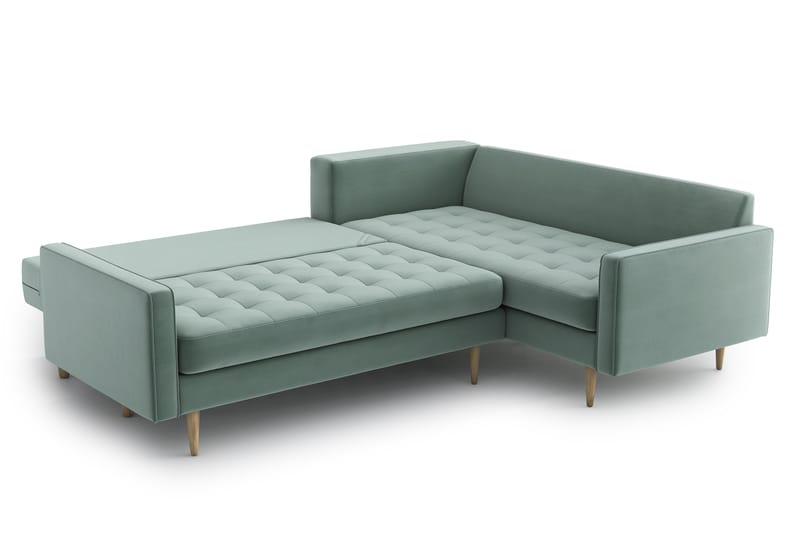 SHILOH Bäddsoffa med Divan Grön - Möbler - Vardagsrum - Bäddsoffor - Hörnbäddsoffa