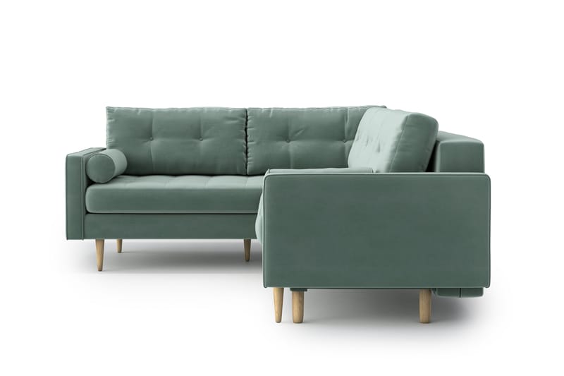 SHILOH Bäddsoffa med Divan Grön - Möbler - Vardagsrum - Bäddsoffor - Hörnbäddsoffa
