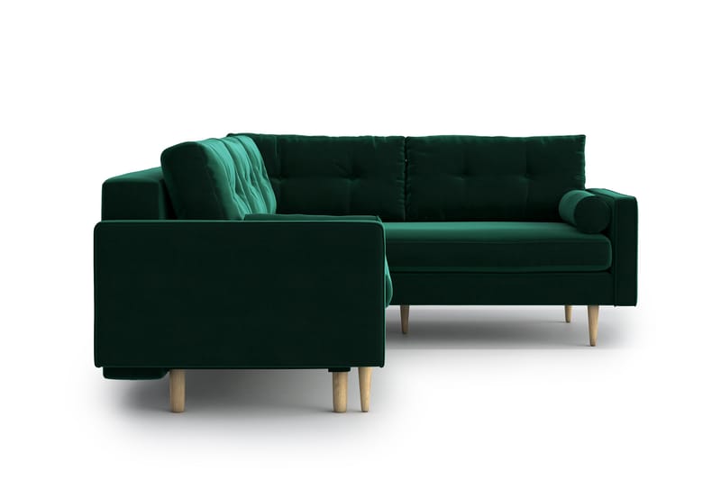 SHILOH Bäddsoffa med Divan Grön - Möbler - Vardagsrum - Bäddsoffor - Hörnbäddsoffa