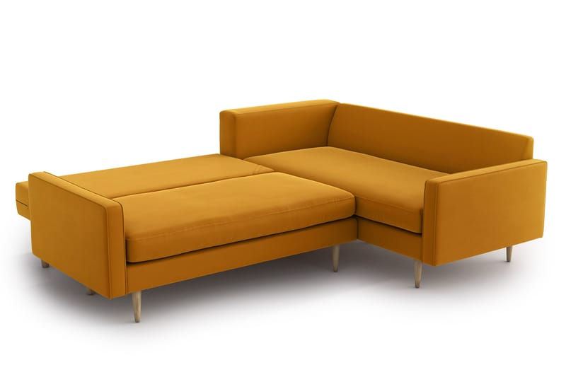 SHILOH Bäddsoffa med Divan Gul - Möbler - Vardagsrum - Bäddsoffor - Hörnbäddsoffa