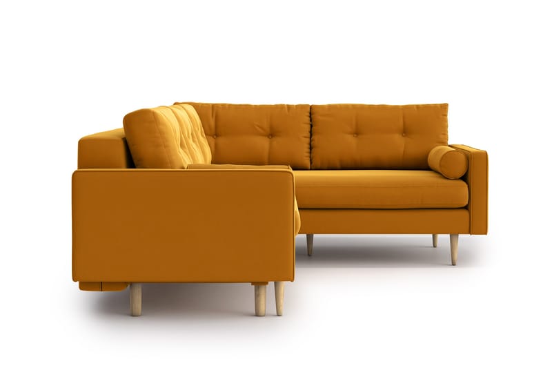 SHILOH Bäddsoffa med Divan Gul - Möbler - Vardagsrum - Bäddsoffor - Hörnbäddsoffa