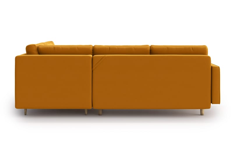 SHILOH Bäddsoffa med Divan Gul - Möbler - Vardagsrum - Bäddsoffor - Hörnbäddsoffa