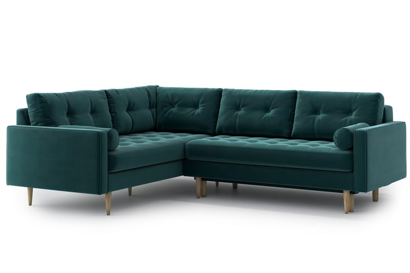 SHILOH Bäddsoffa med Divan Turkos - Möbler - Vardagsrum - Bäddsoffor - Hörnbäddsoffa