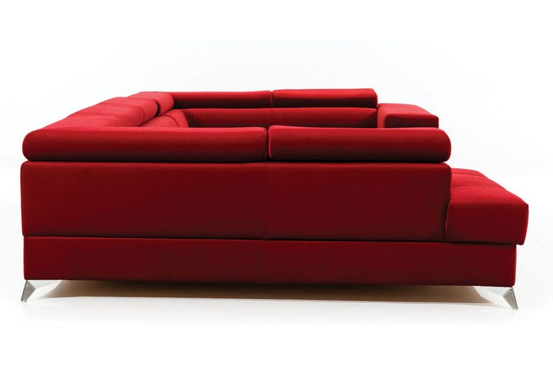 Theriago Hörnbäddsoffa med Divan Vänster - Röd - Möbler - Vardagsrum - Bäddsoffor - Hörnbäddsoffa