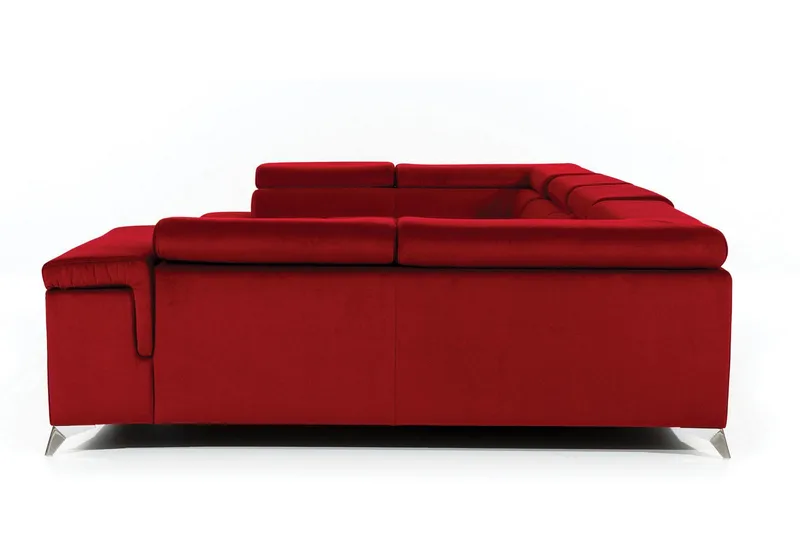 Theriago Hörnbäddsoffa med Divan Vänster - Röd - Möbler - Vardagsrum - Bäddsoffor - Hörnbäddsoffa