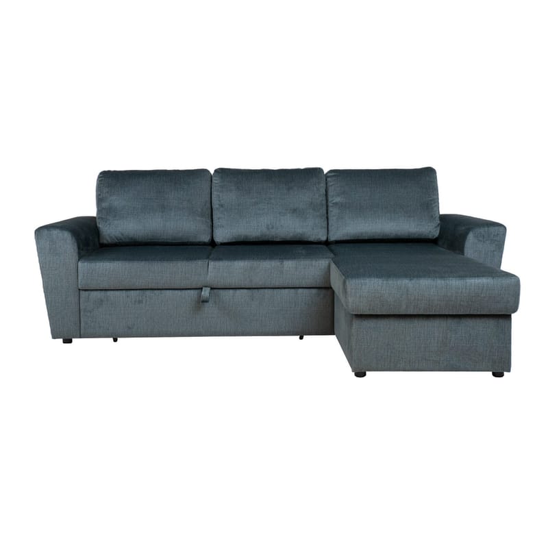 Hörnbäddsoffa Tjörnö - Grön sammet - Möbler - Vardagsrum - Bäddsoffor - Hörnbäddsoffa
